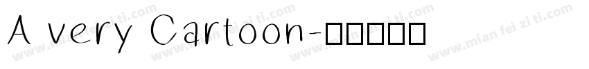 A very Cartoon字体转换